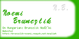 noemi brunczlik business card